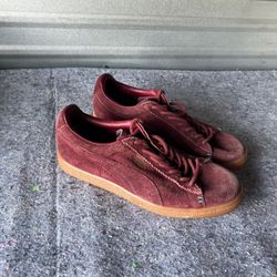 PUMA Classic Winterized Suede Leather Burgundy Size men’s 7.5