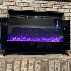 Carlington Electric Fireplace 42 inch Model SP4218-HE-VGPBBT
