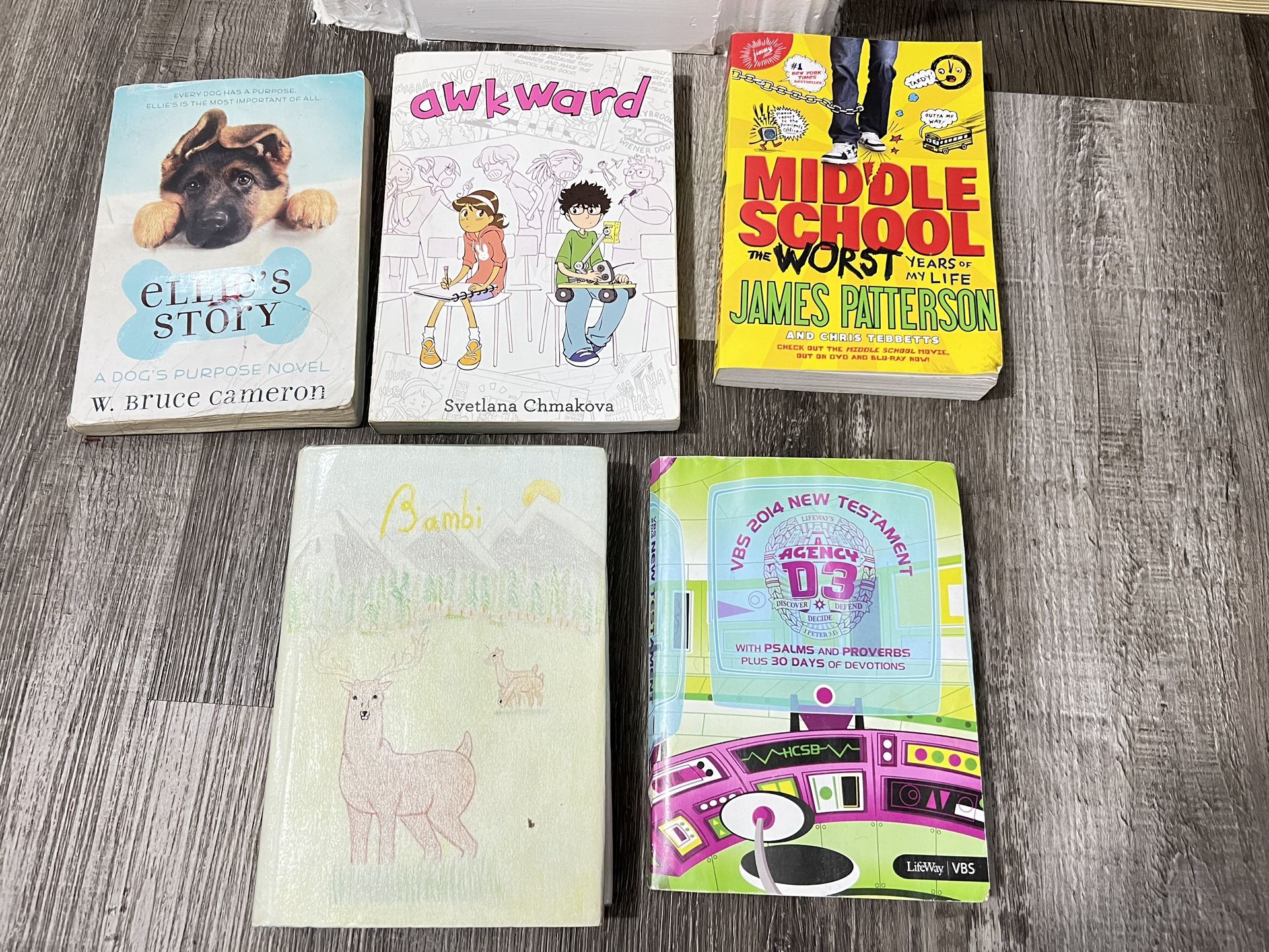 Books Lot of 5 James Patterson Middle School