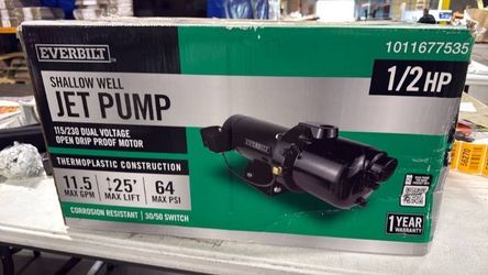 Everbilt 1/2 HP Shallow Well Jet Pump