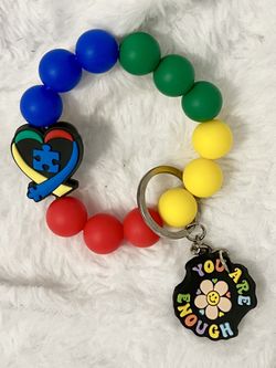 Awareness Wristlet Keychains 