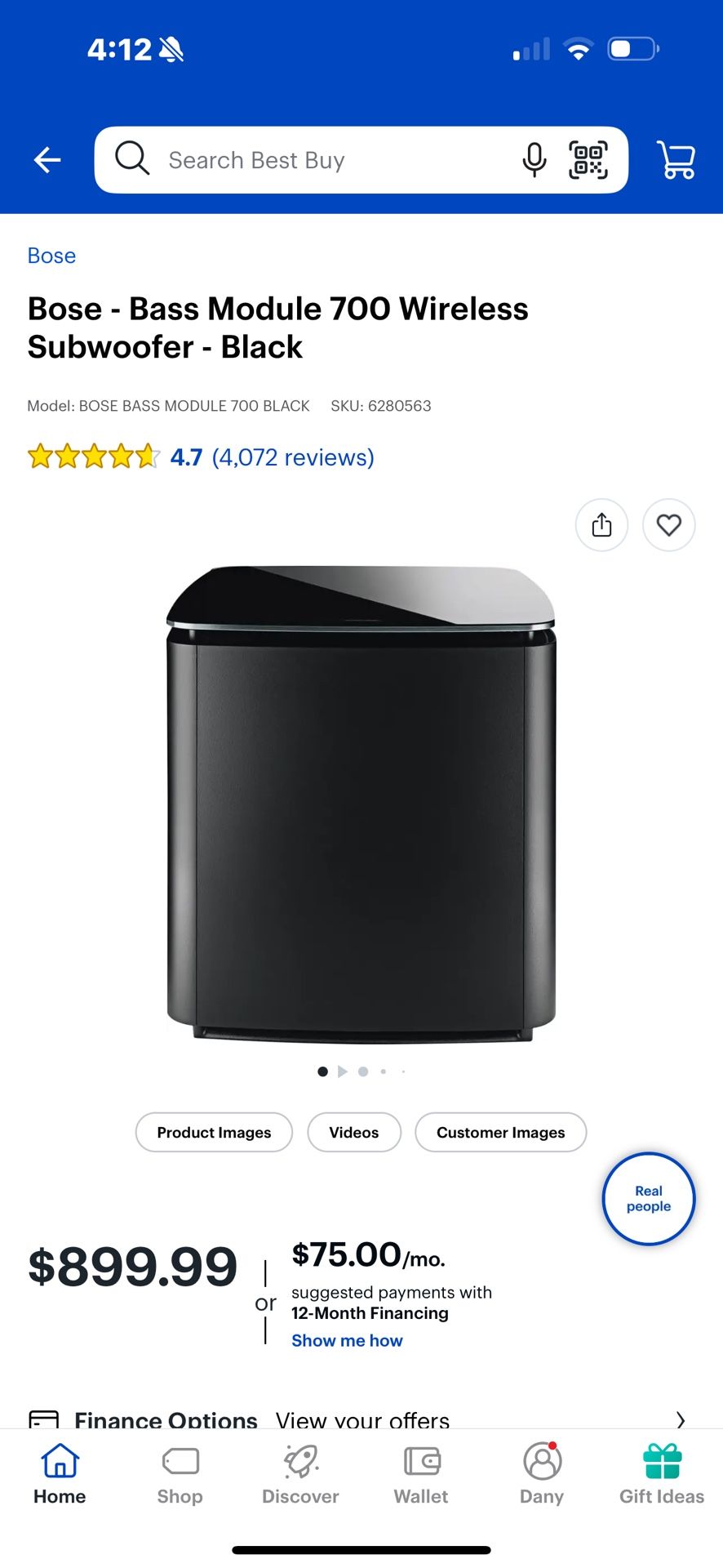 Bose Soundbar 500 With Bose Subwoofer 700