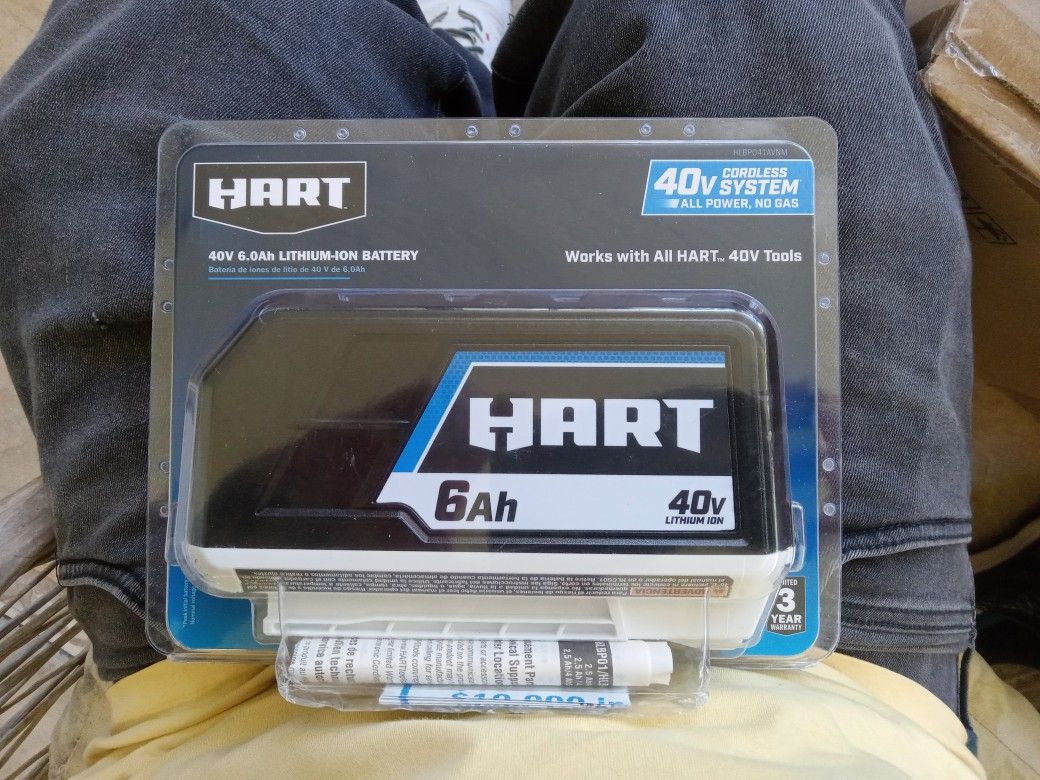 HART 6AH 40 VOLT LITHIUM ION BATTERY