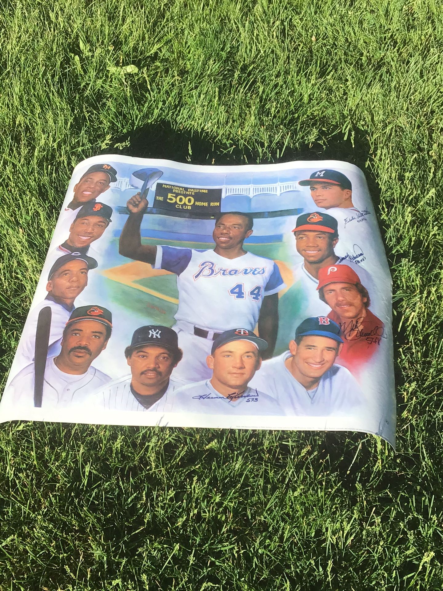 27x29.5in 500 Home Run Signed Artwork
