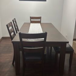Brown Dining Room Table (Needs To Sell ASAP!)