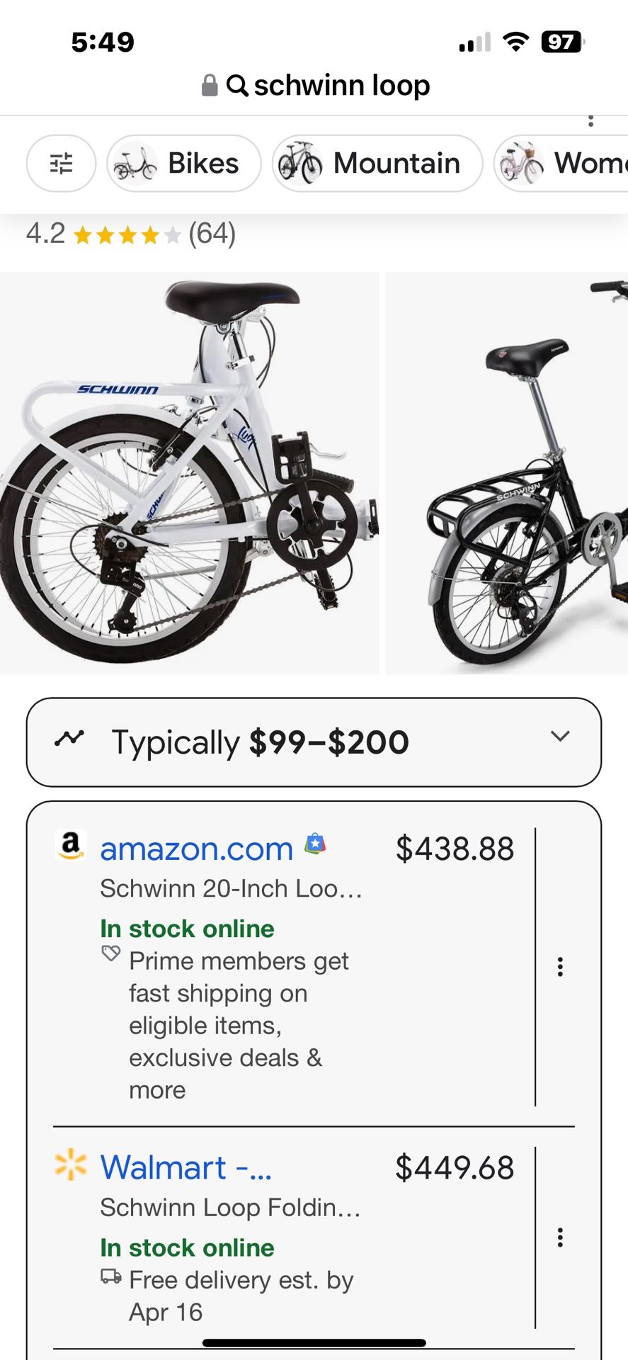 Schwinn Loop Foldable Bike