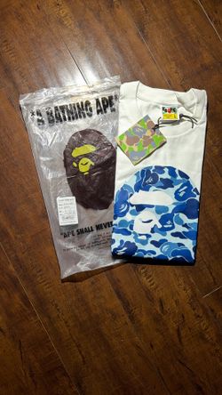 Blue camo bape tee