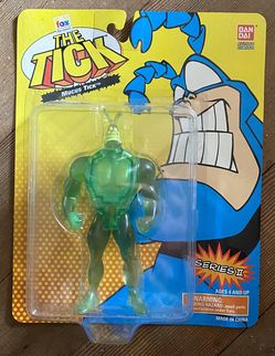 Vintage THE TICK Series II (1995 Bandai) Mucus Tick Action Figure Brand New RARE MOC