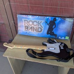 Rock Band For Xbox 360 Wired Guitar Or Wireless