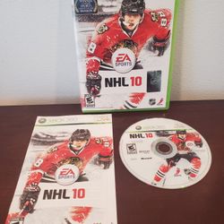 NHL 10 Hockey  (Xbox 360) CIB Video Game