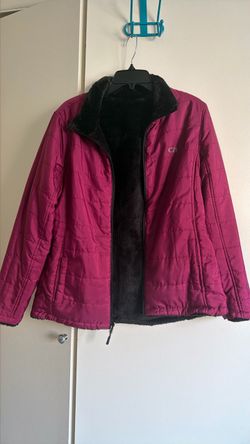 Reversible Quilted Jacket with Sherpa Lining size L
