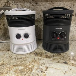 2 Honeywell 360 Degree Surround Heater-Black/White