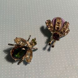 Two Bug Brooches 