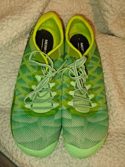 Merrell Vapor Glove 3 Barefoot Running Shoes - Green Camo Geometric