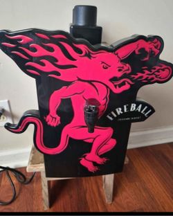The FIREBALL Whiskey Double Bottle Shot Chiller Refrigerated Dispenser