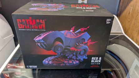 The Batman Designer Series Batmobile Statue Red & Black Edition