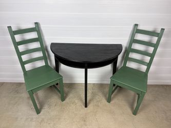 Half Moon Table & Chairs