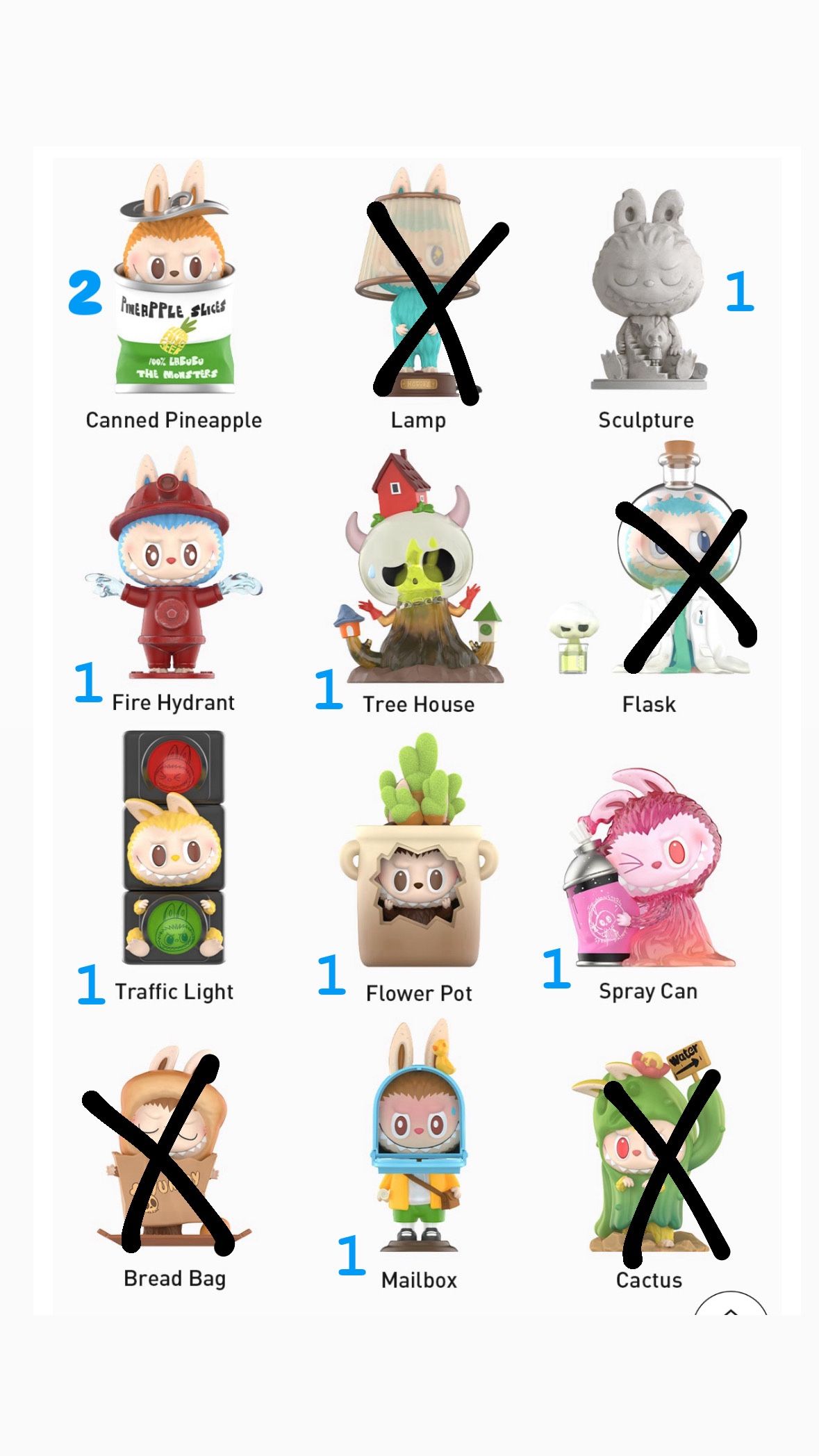 THE MONSTERS - Almost Hidden Series Figures