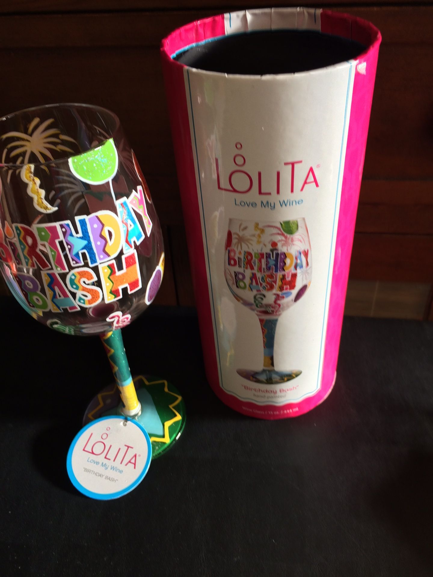 Lolita wine glass Birthday Bash