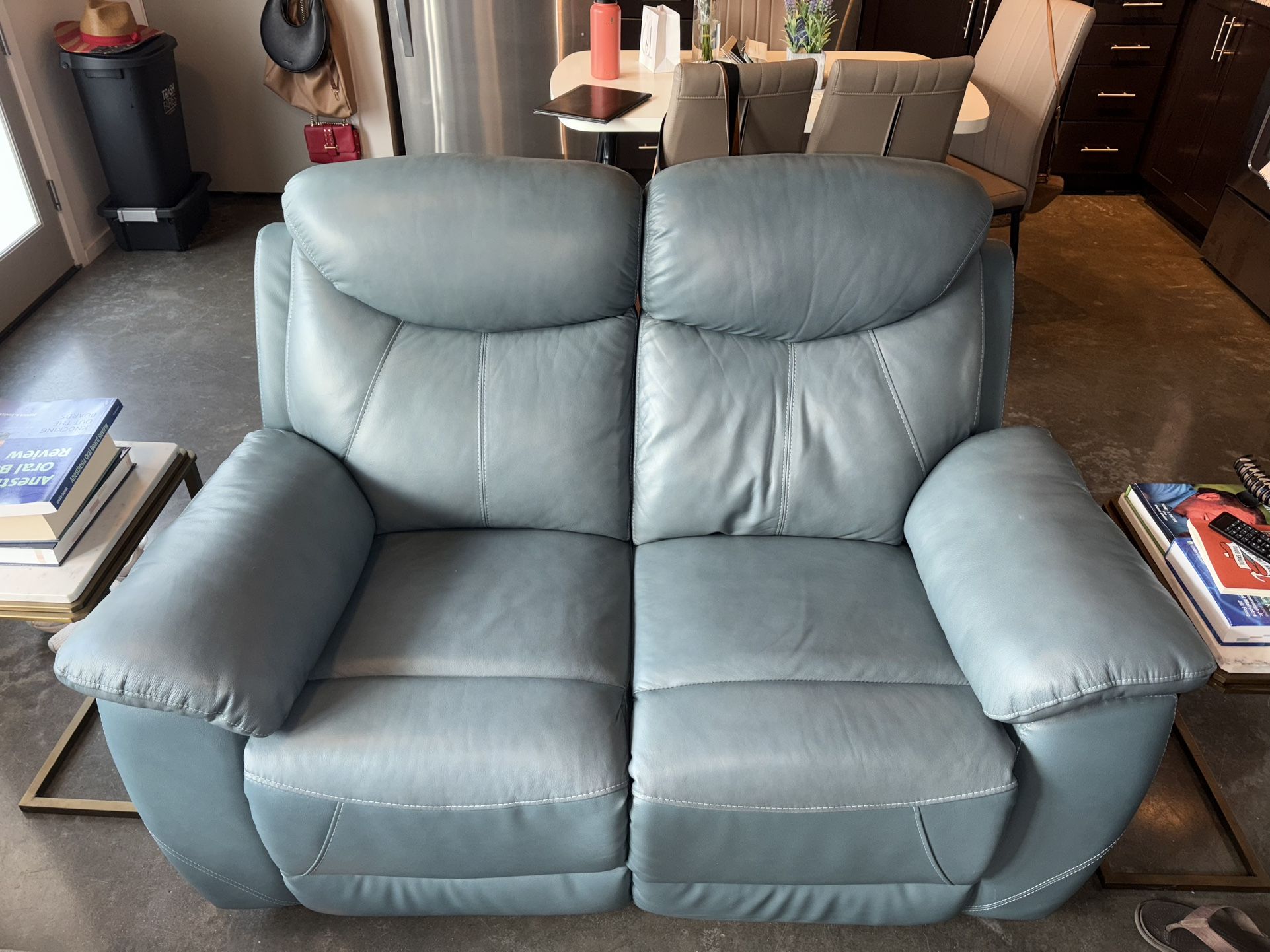 Loveseat, Leather Couch