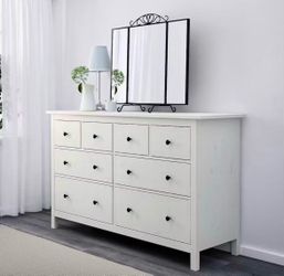 IKEA Hemnes White 8 Drawer Dresser Chest