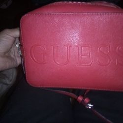 Red Guess handbag