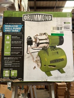 Drummond 1 HP Shallow Well Pump and Tank