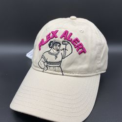NEW Disney Parks Encanto Luisa “FLEX ALERT” Baseball Dad Hat Cap Adjustable Pink. 