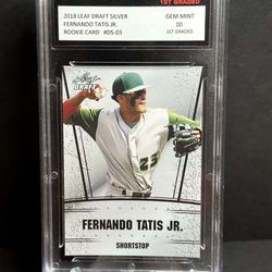 Fernando Tatis draft silver rookie card