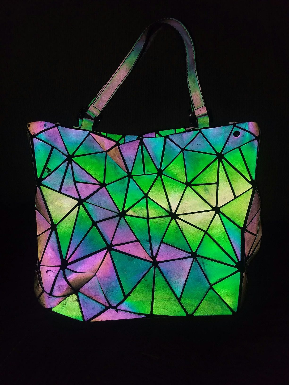 Reflective festival purse