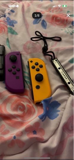 Nintendo Switch Joy-Con Controllers Purple and Orange