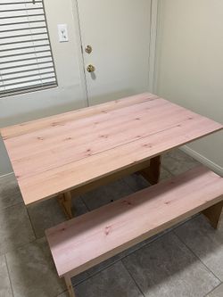 Extendable Table With Bench Seats