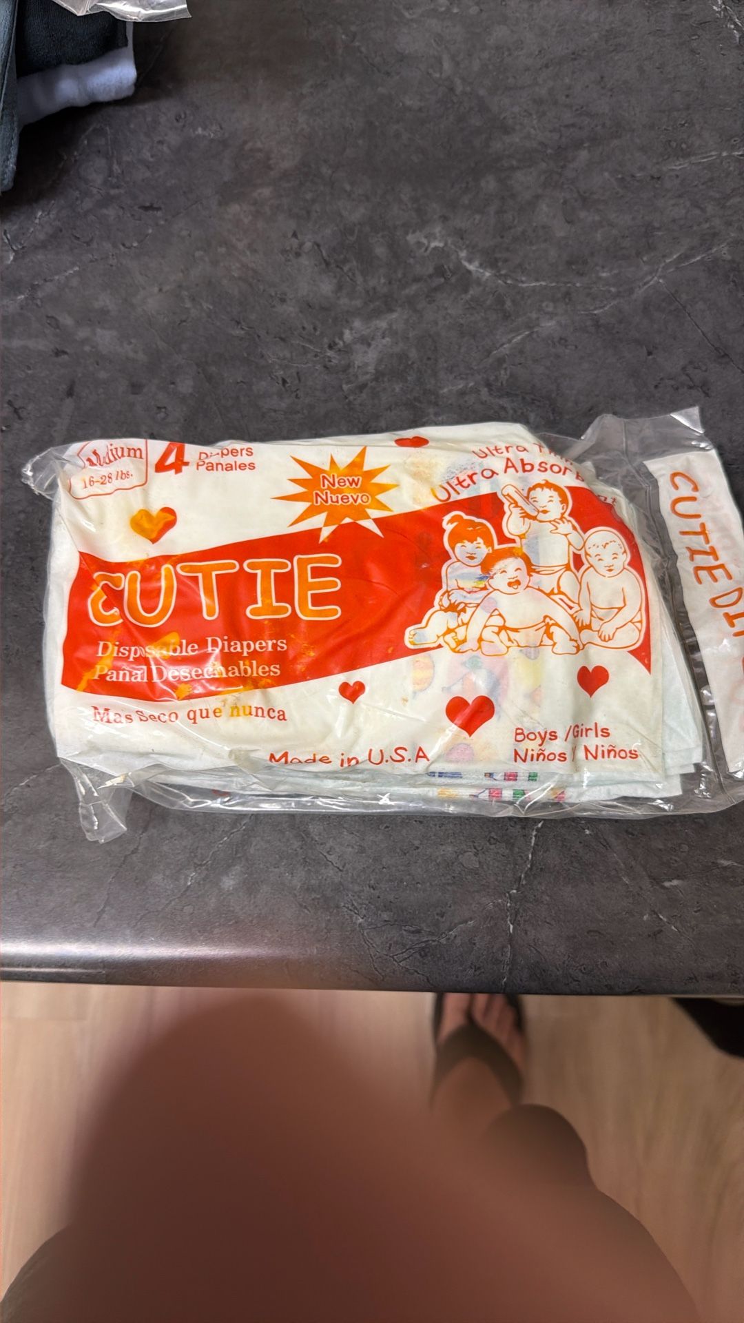 4 Pack Medium Size Diapers