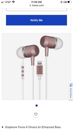 Helix Rose Gold Earbuds For iPhone Pink Headphones