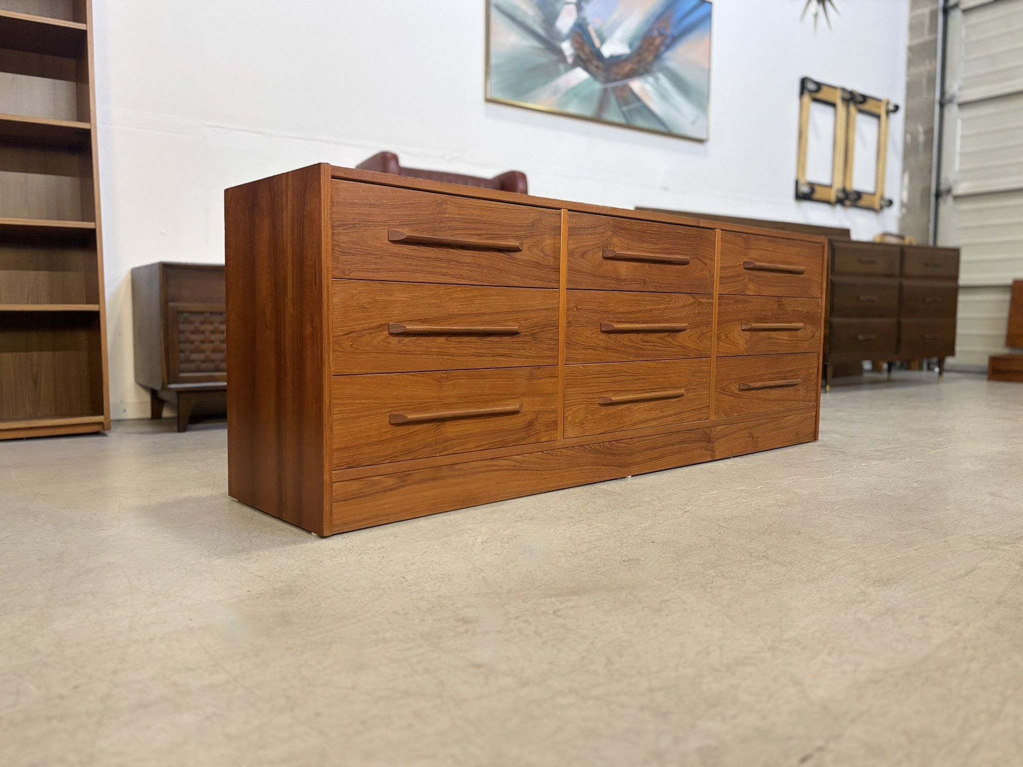 Teak Lowboy Dresser