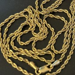 10 K Gold Rope Chain 