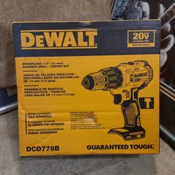 NEW DEWALT 20V BRUSHLESS 1/2 HAMMER DRILL DRIVER TOOL 