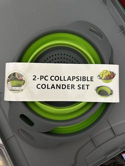 2 piece collapsible Colander set
