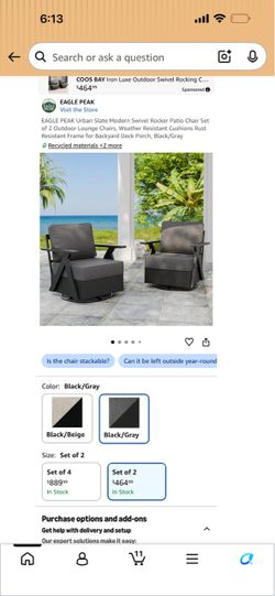 Swivel outdoor chair
