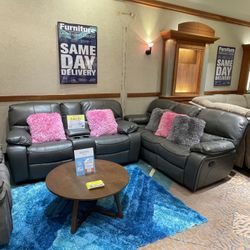 NEW COMFY MADRID RECLINING SOFA LOVESEAT SET ON SALE $1299! EASY FINANCING 💰 SAME DAY DELIVERY 🚚 