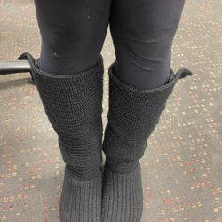 Black Knit UGG Boots 