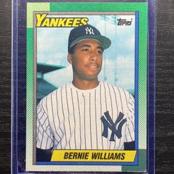 1990 Topps Bernie Williams Rookie Baseball Card #701