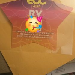 EDC RV Camping pass 3 days