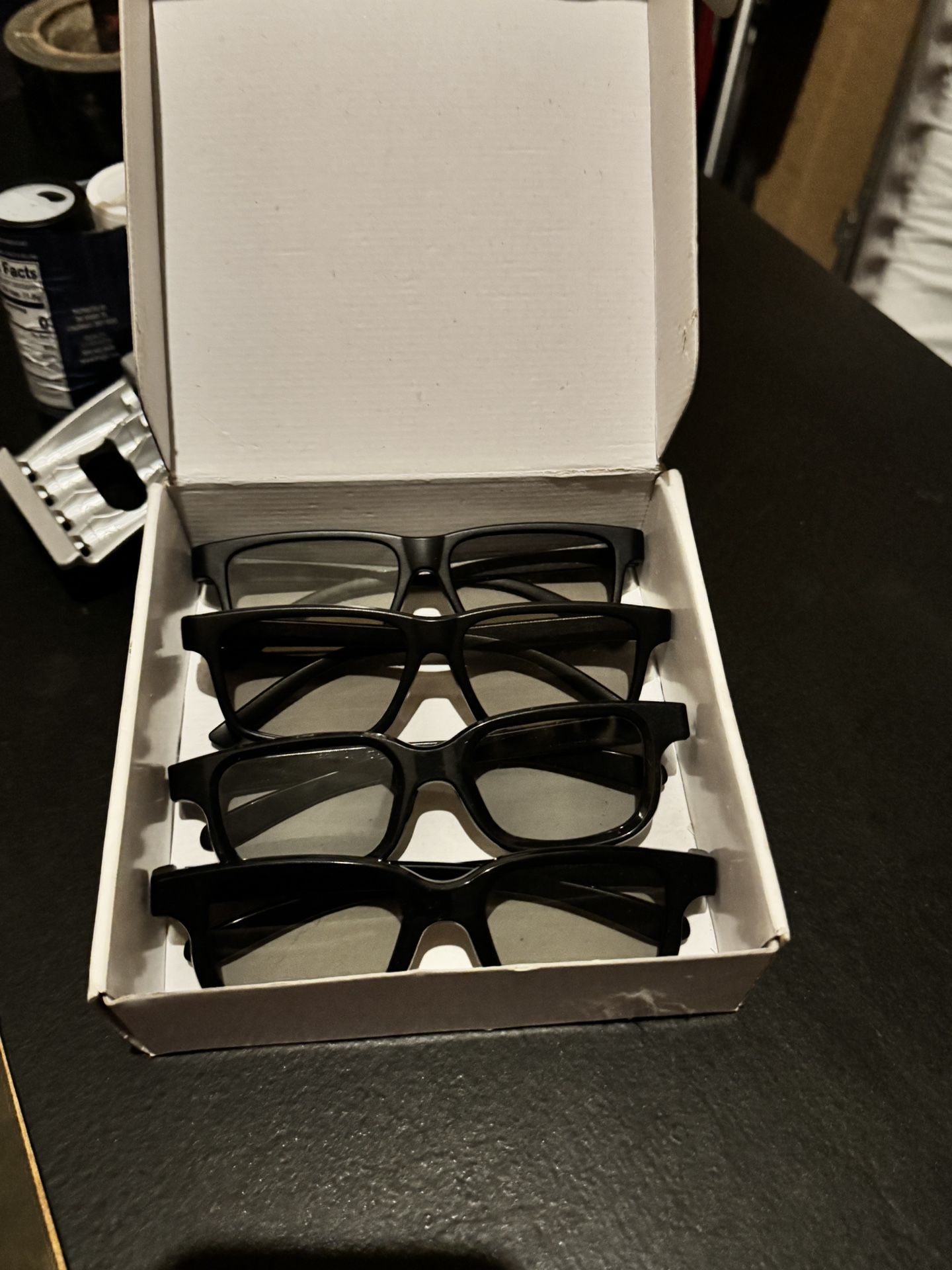 Set Of 4 Pairs Of Brand New 3-D Glasses