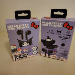 2x Hello Kitty Wireless Earbuds 