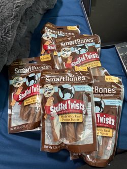SmartBones Stuffed Twistz Peanut Butter Dog Chews – 5 Bags