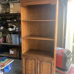 Solid Hardwood Cabinet/ Shelf 