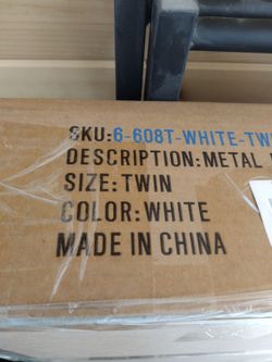 Bed frame white color new