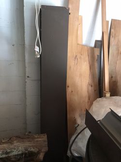 2 old folding closet doors - brown