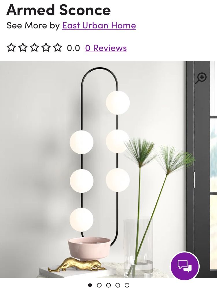 Super Cute Armed Sconce/ Wall Light